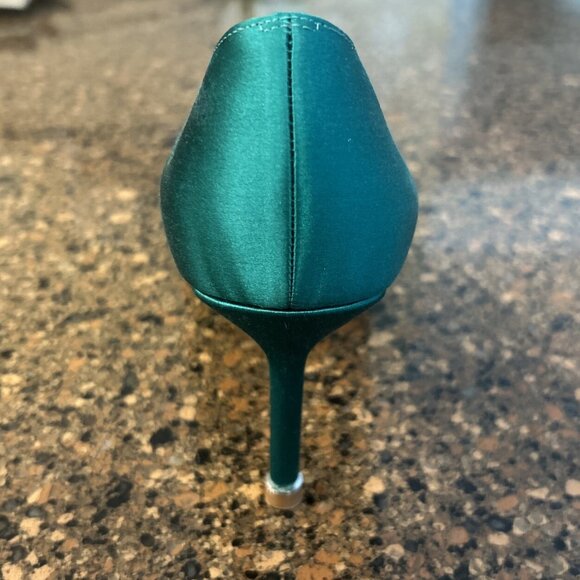 Manolo Blahnik Hangisi Pump Heels Green Size 8 - Picture 5 of 8